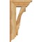 Ekena Millwork Balboa Traditional Rough Sawn Bracket w/ Offset Brace, Western Red Cedar, 6"W x 14"D x 26"H BKT0604X14X26BOA01RWR - alternate 3